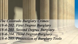 The Colorado Burglary Crimes